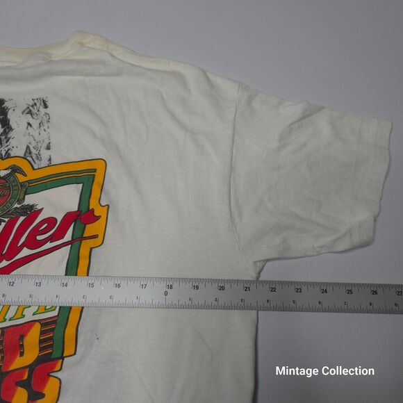 VINTAGE MILLER HIGH LIFE BEER SOUND EXPRESS TRUCK PROMO SINGLE STITCH SHIRT XL - Picture 8 of 9